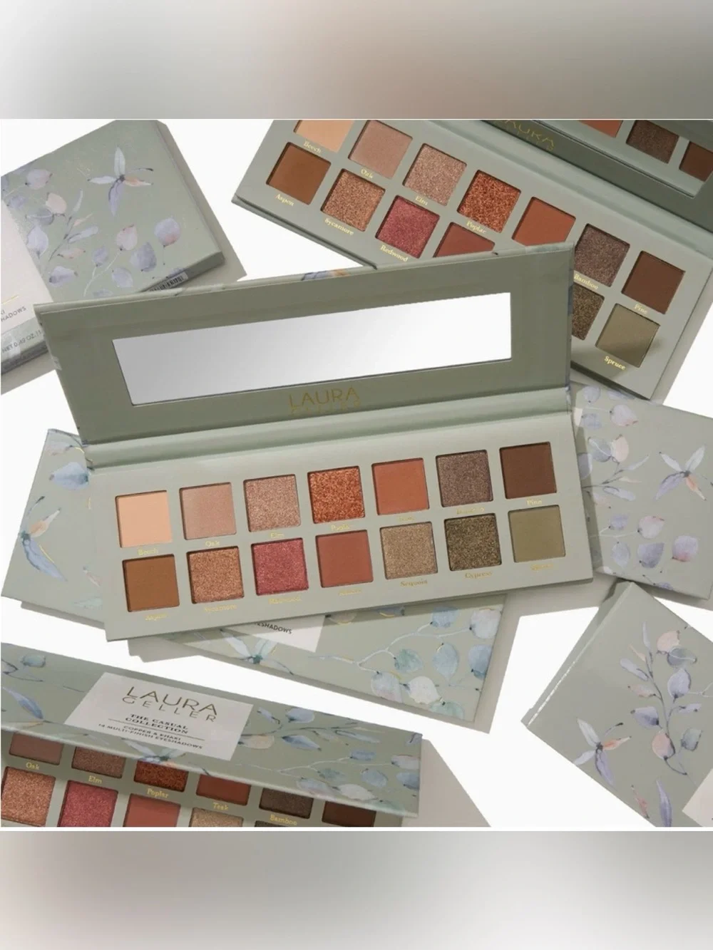 Laura Geller The Casual Collection 14 Eyeshadows Copper & Khaki NWT